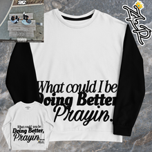 Load image into Gallery viewer, Unisex KZR Prayin Black Sleeves Sweatshirt
